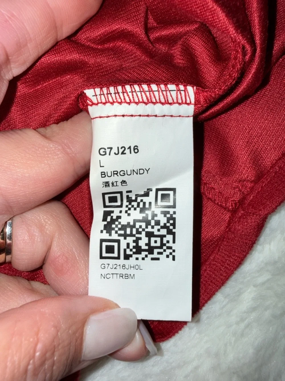 3 x 20$ NWOT Red Ruffle Sleeve Women’s Top Size L - Picture 4 of 6